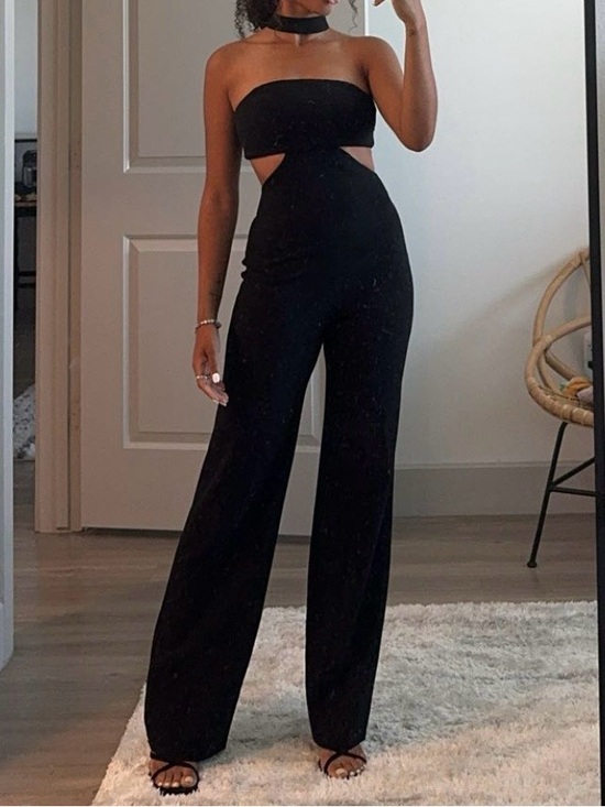 bebe Pants - Bebe x naven Choker Jumpsuit